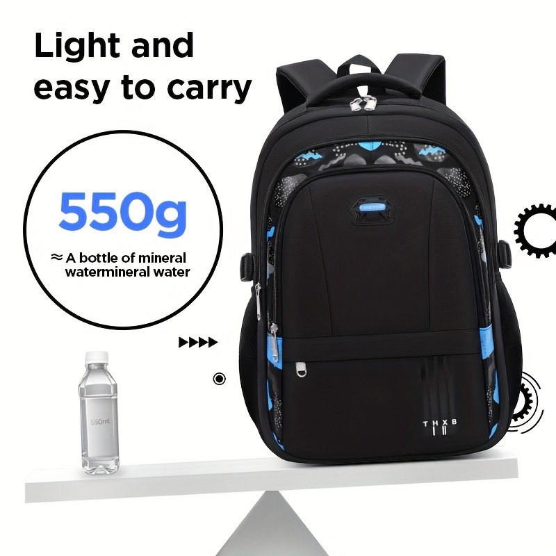 Stylish & Spacious School Backpack: Lightweight Design for Future Heroes! - Image 9