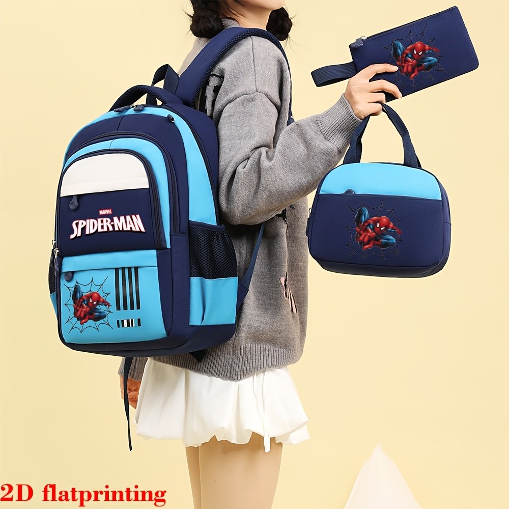Swing into Adventure with Your Superhero! Marvel Spider-Man 3-Piece Backpack Set - Image 3