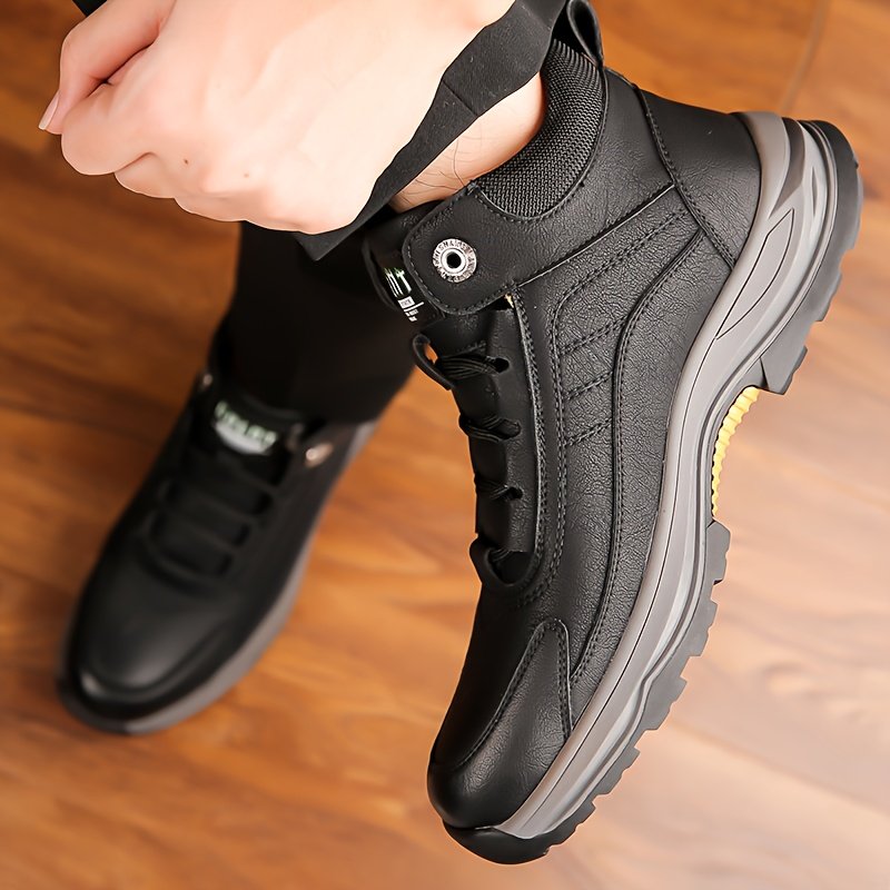 Elegant Warmth, Confident Step: Men's Leather Shoes for Daily Adventures - Image 9