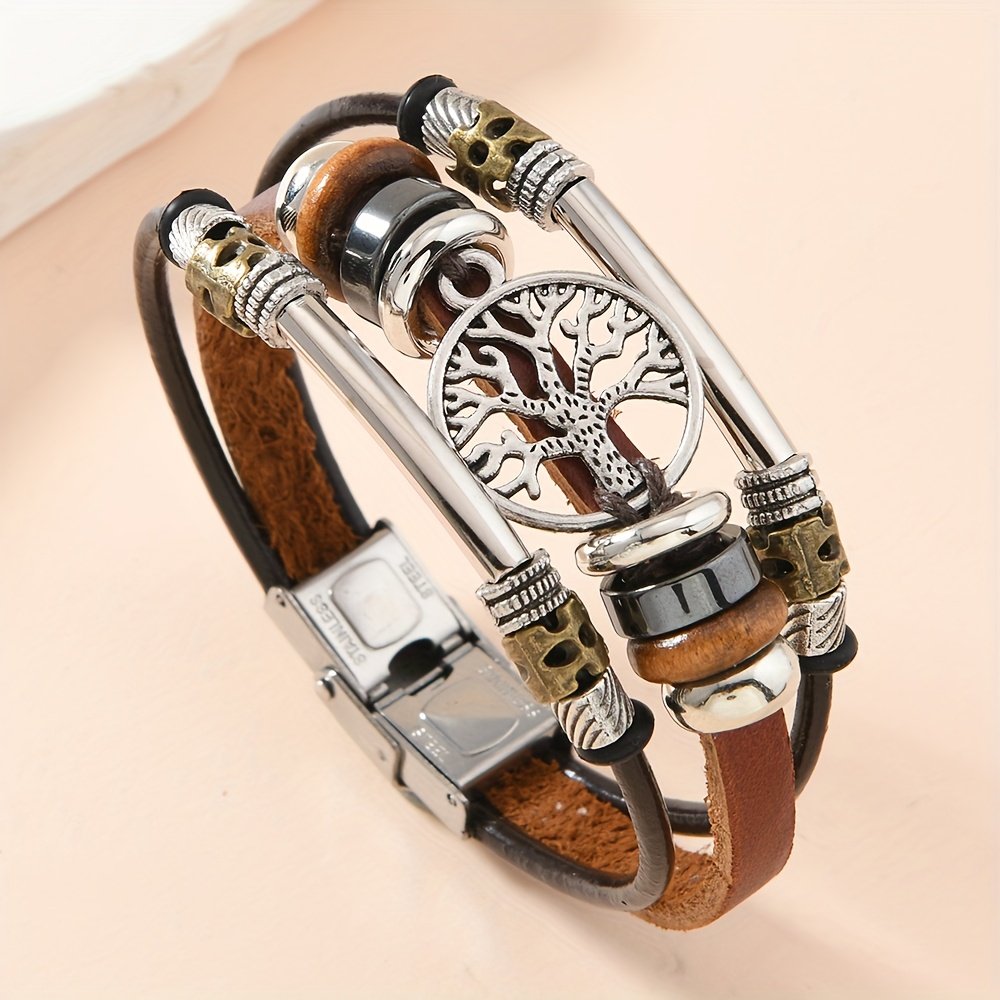 זוהר בוהמי: צמיד עץ המזל מעור אמיתי – תמונה 4