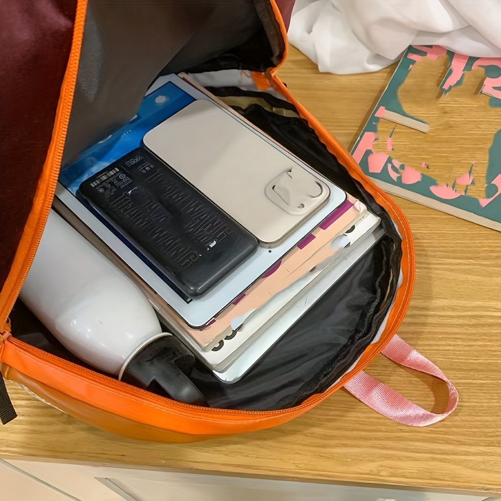 תיק הגב הכיפי: אלגנטיות ופרקטיות עם הדפס גבינה אטרקטיבי! – תמונה 7