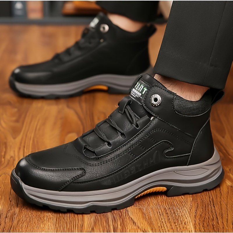 Elegant Warmth, Confident Step: Men's Leather Shoes for Daily Adventures - Image 7
