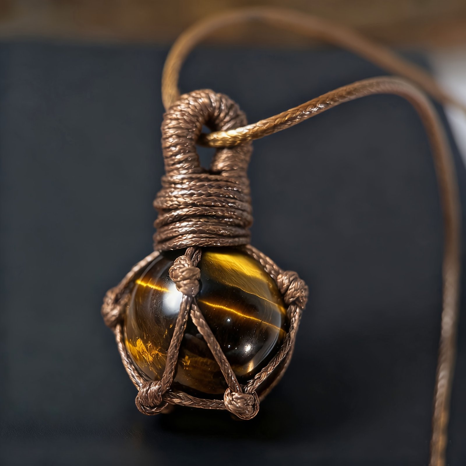 Authentic Tiger Eye Necklace: A Touch of Enchanting Elegance and Natural Energy