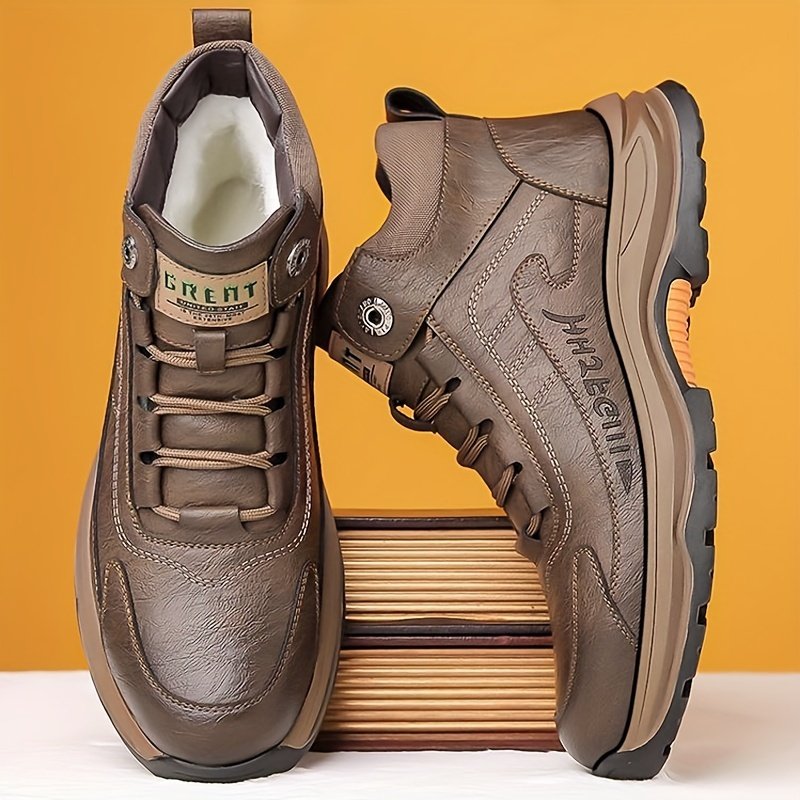 Elegant Warmth, Confident Step: Men's Leather Shoes for Daily Adventures - Image 8