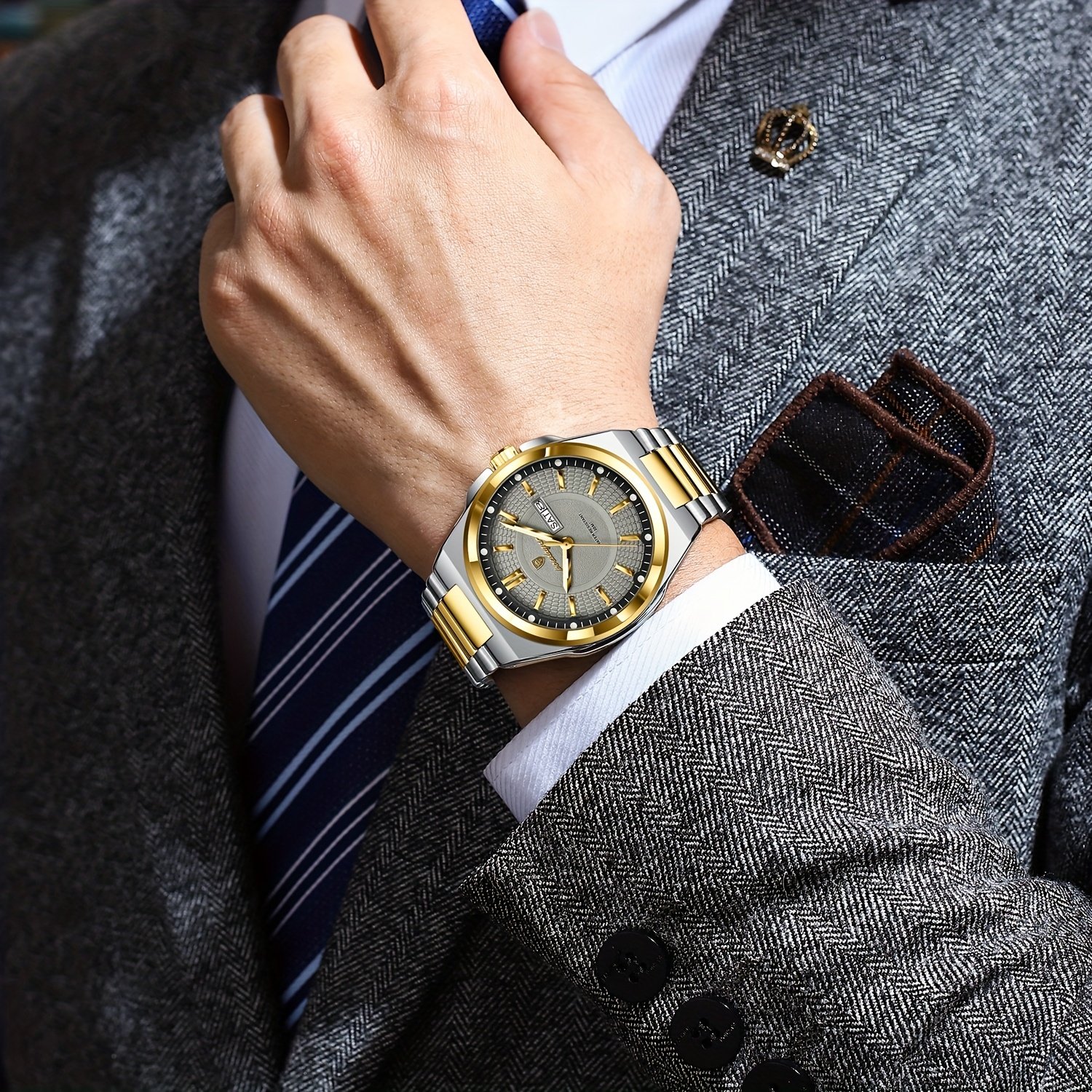 A Touch of Elegance on Your Wrist: Men's Luxury Quartz Watch - Image 8