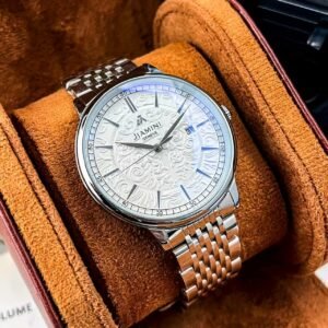 פסגת האלגנטיות המכנית: שעון יד אוטומטי לגברים בעיצוב שלד מרהיב