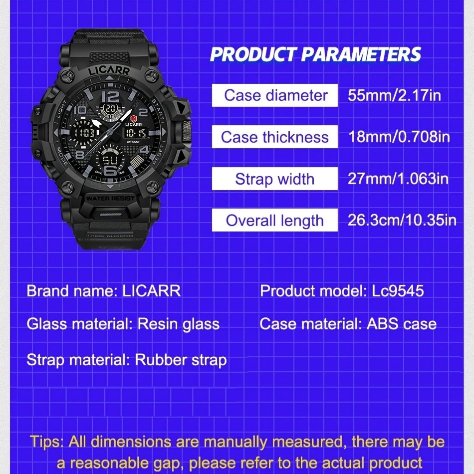 שעון LICARR היוקרתי: דיוק ספורטיבי, אלגנטיות ללא תחרות – תמונה 9