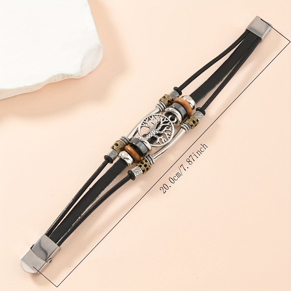 זוהר בוהמי: צמיד עץ המזל מעור אמיתי – תמונה 3