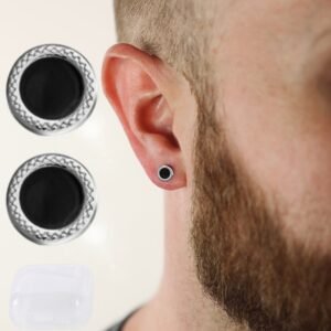 Black Daring Earrings: Sculpted Elegance with a Modern Touch!