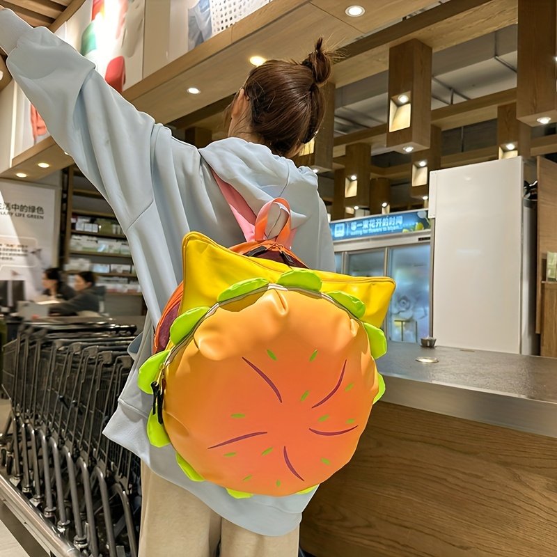 תיק הגב הכיפי: אלגנטיות ופרקטיות עם הדפס גבינה אטרקטיבי! – תמונה 8