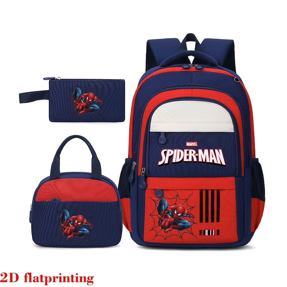 Swing into Adventure with Your Superhero! Marvel Spider-Man 3-Piece Backpack Set - Image 12