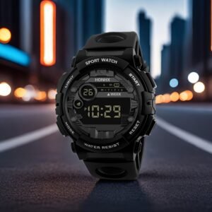 “Go” Digital Watch: Sporty Style & Stunning Illumination for Every Moment!