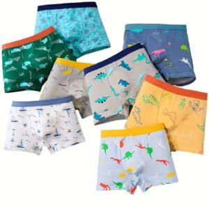 Comfort & Adventure for Your Little Heroes: 8 Premium Cotton Boxer Briefs!