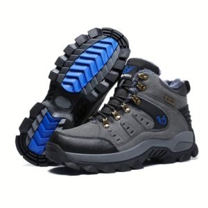 استكشف الشتاء بدفء وأناقة: حذاء المغامرات المخملي للجنسين