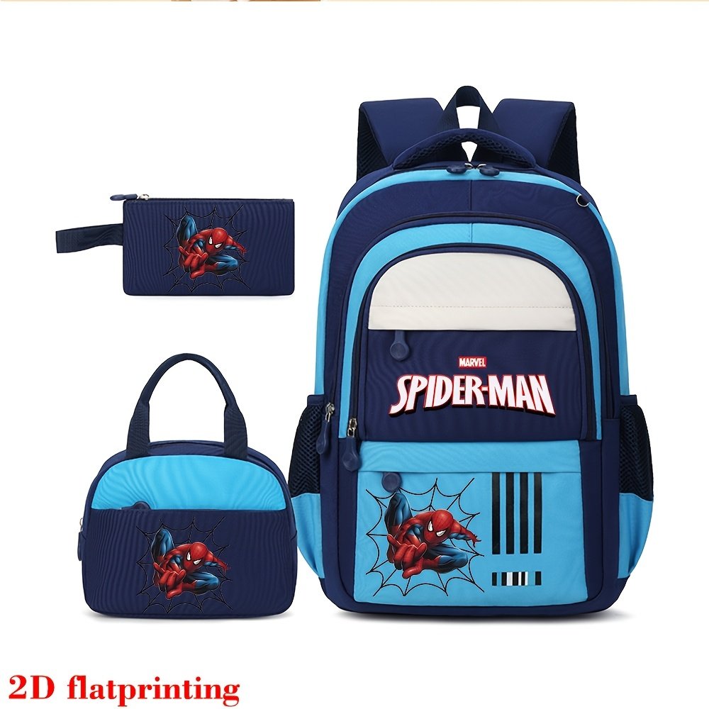 Swing into Adventure with Your Superhero! Marvel Spider-Man 3-Piece Backpack Set - Image 5