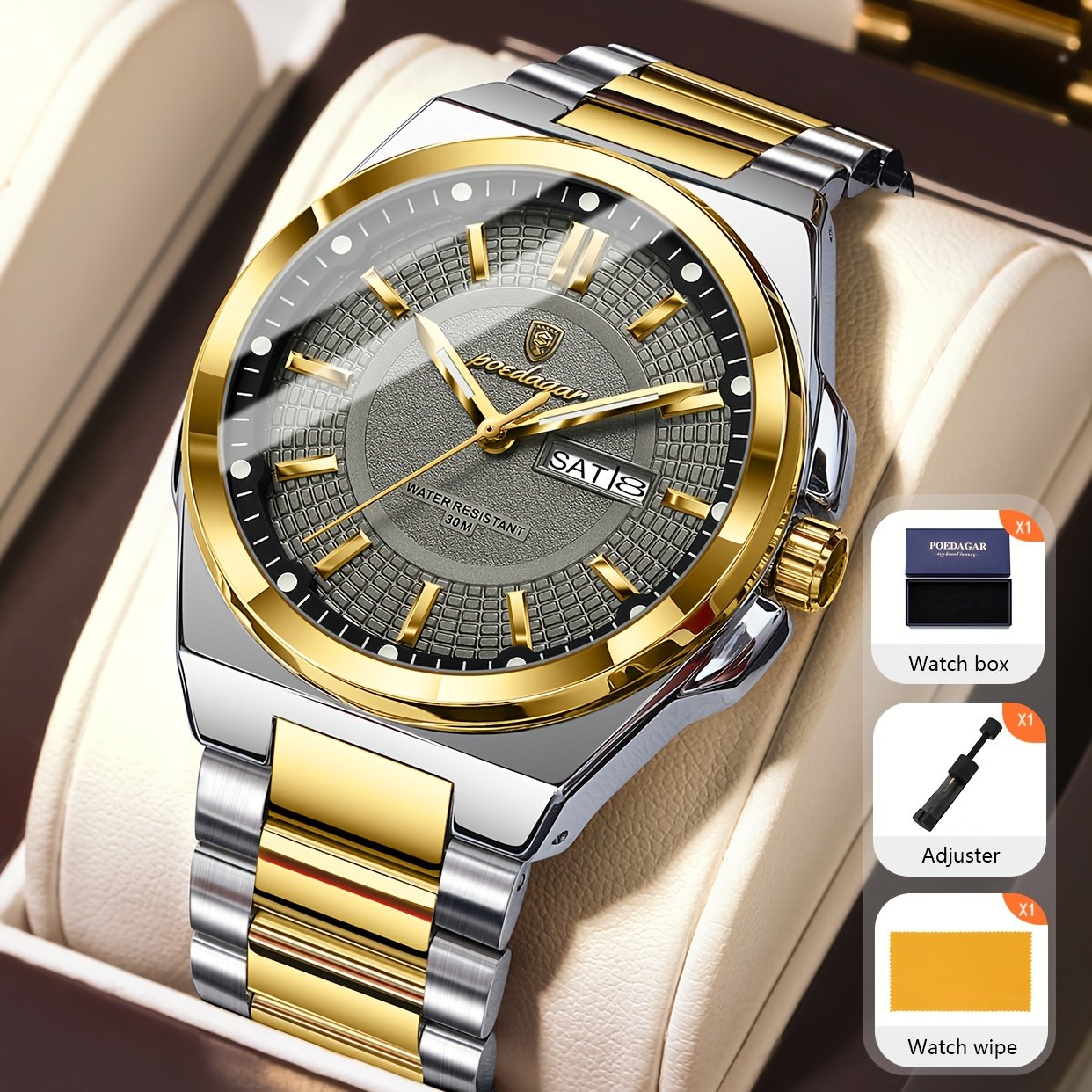 A Touch of Elegance on Your Wrist: Men's Luxury Quartz Watch - Image 2