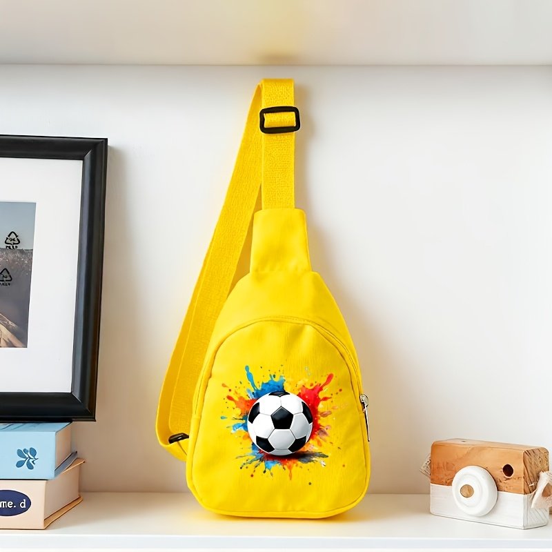 תיק כתף אלכסוני בסגנון כדורגל: סטייל ספורטיבי ופרקטיות מושלמת! – תמונה 5