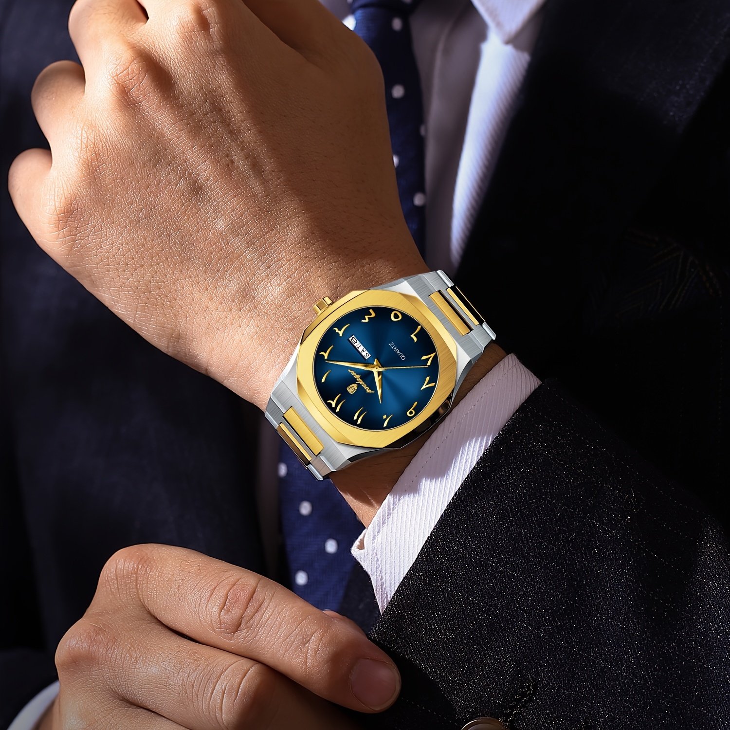 שעון גברים אלגנטי: דיוק אולטימטיבי ועיצוב על-זמני – תמונה 4