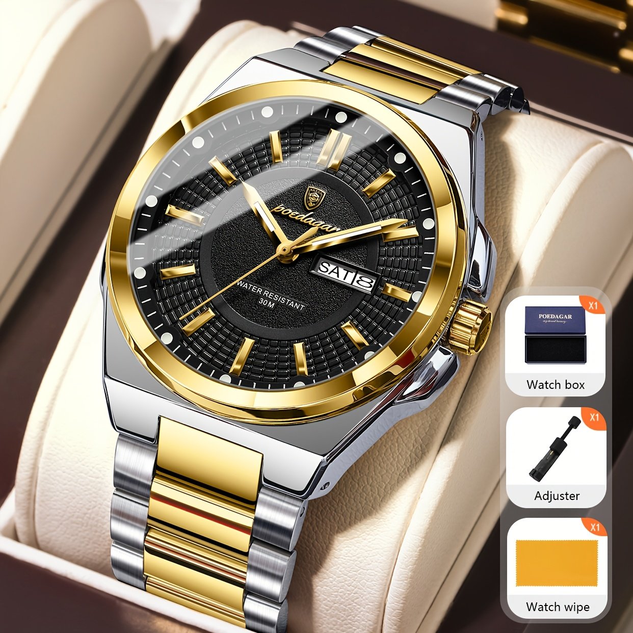 A Touch of Elegance on Your Wrist: Men's Luxury Quartz Watch - Image 4