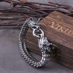 Viking Wolf Bracelet: The Legend of Power and Distinction