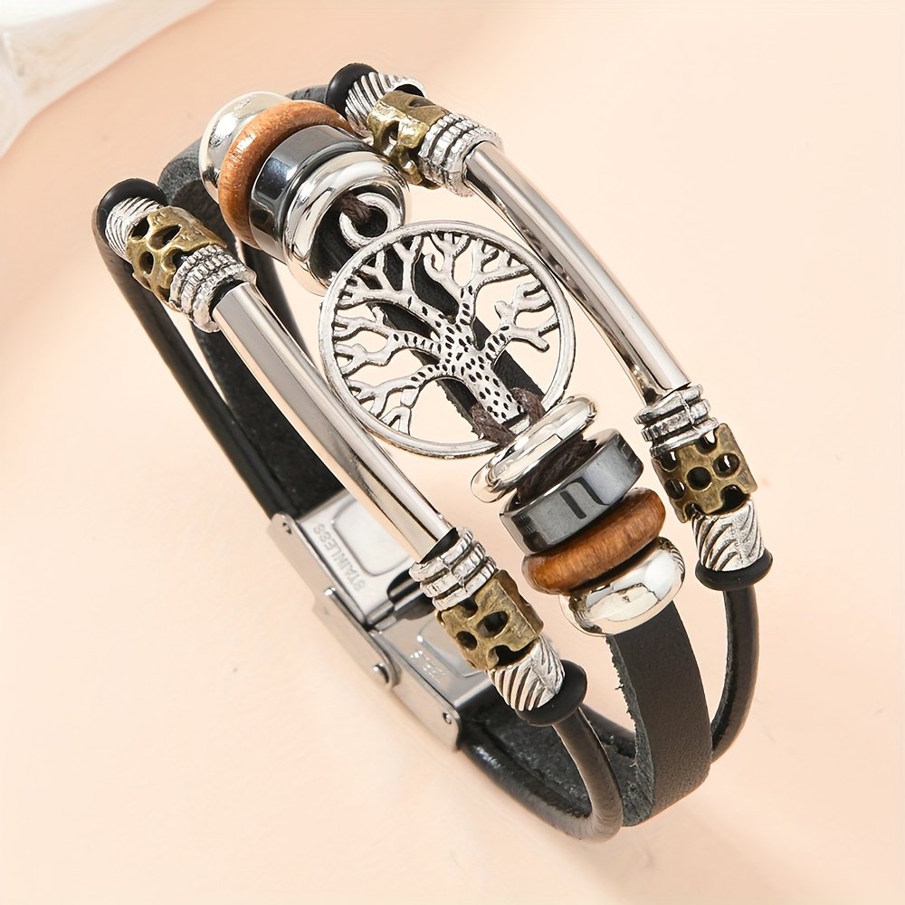 זוהר בוהמי: צמיד עץ המזל מעור אמיתי – תמונה 2