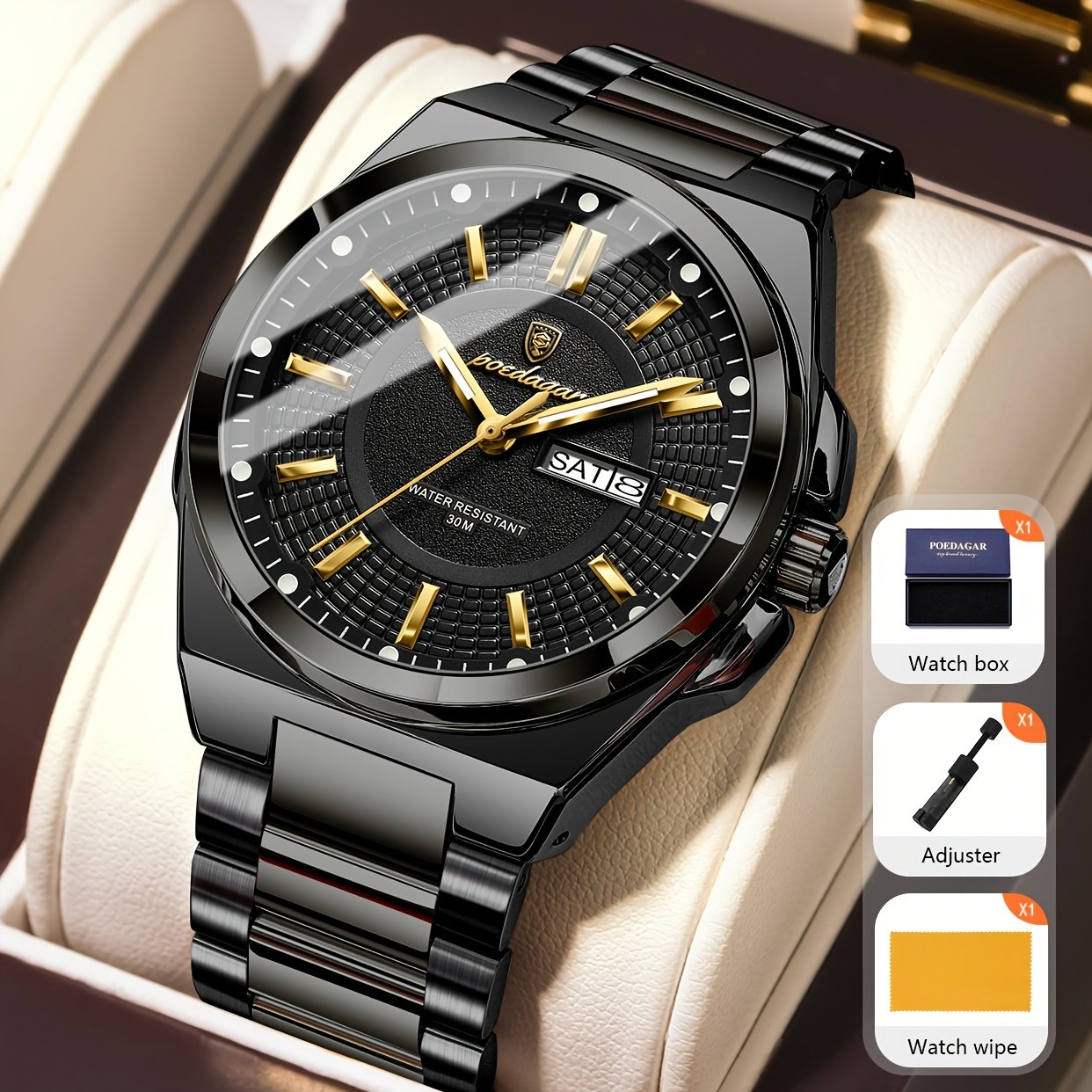A Touch of Elegance on Your Wrist: Men's Luxury Quartz Watch - Image 7