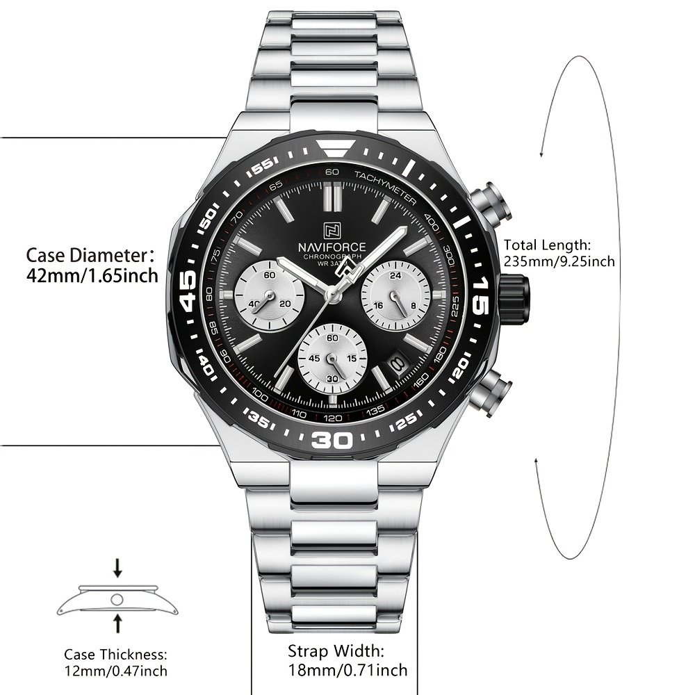 אלגנטיות ללא גבולות: שעון NAVIFORCE היוקרתי לגבר המודרני – תמונה 6