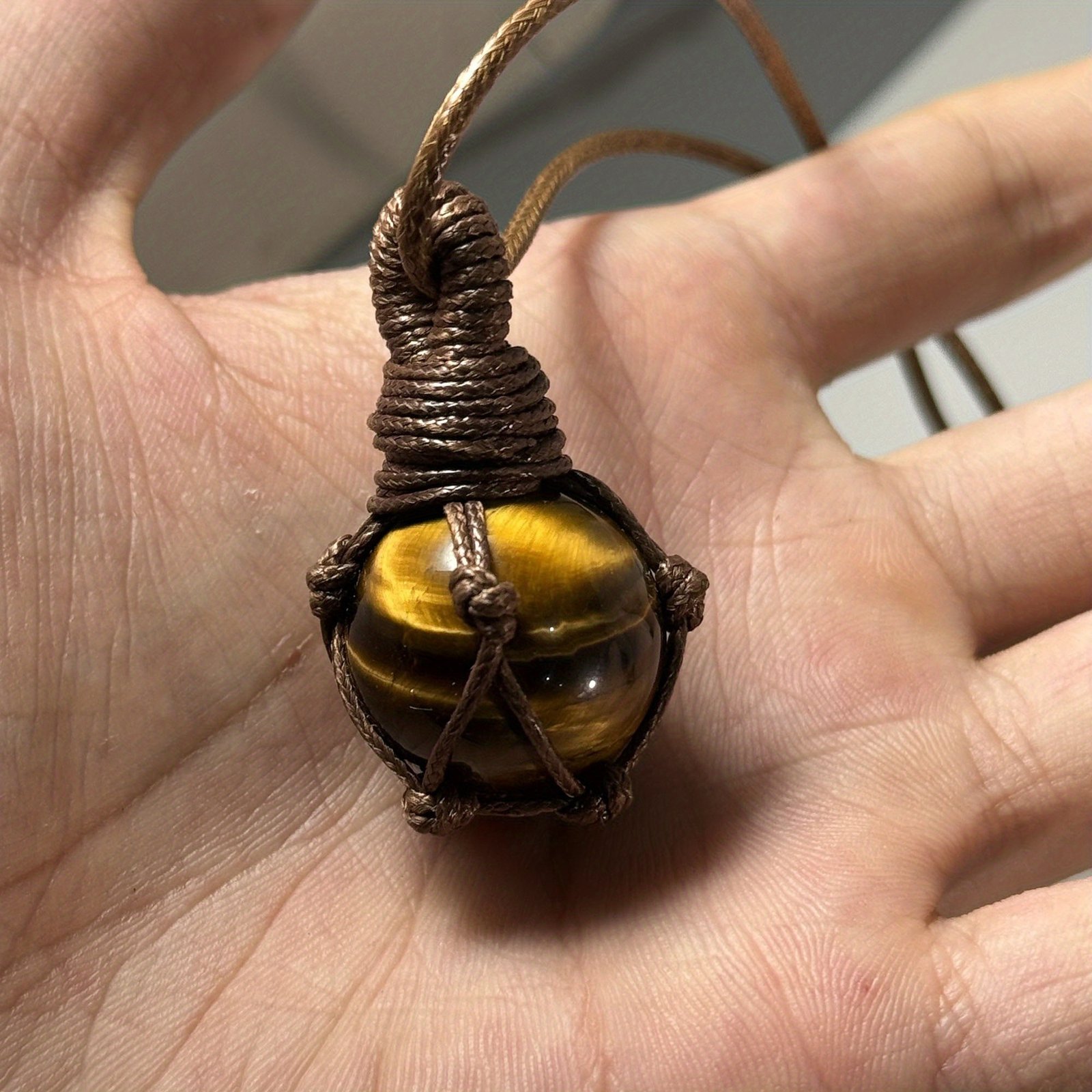 Authentic Tiger Eye Necklace: A Touch of Enchanting Elegance and Natural Energy - Image 3