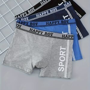 Little Heroes' Comfort: Premium Sports Boxer Briefs for Boys (4-Pack)