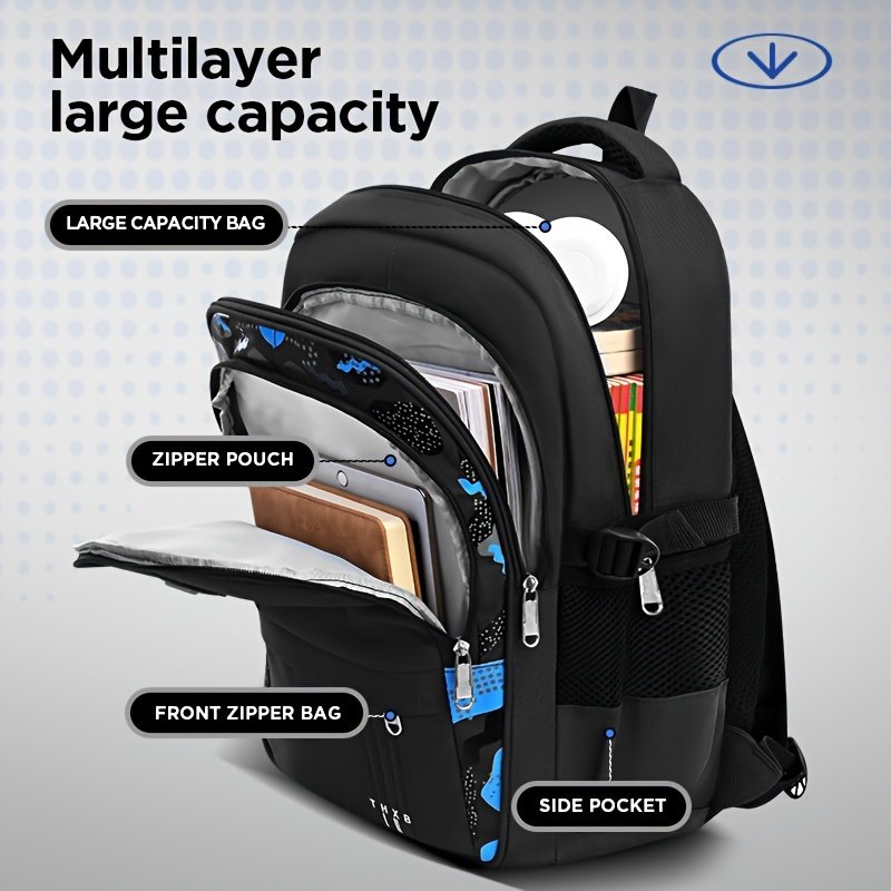 Stylish & Spacious School Backpack: Lightweight Design for Future Heroes! - Image 7