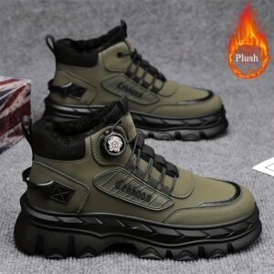 أناقة الشتاء ودفئه: حذاء رجالي رياضي مرتفع للتميز اليومي