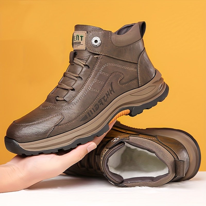 Elegant Warmth, Confident Step: Men's Leather Shoes for Daily Adventures - Image 6