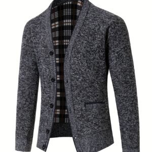الدفء والأناقة معًا: كارديجان رجالي فاخر لموسمي الخريف والشتاء