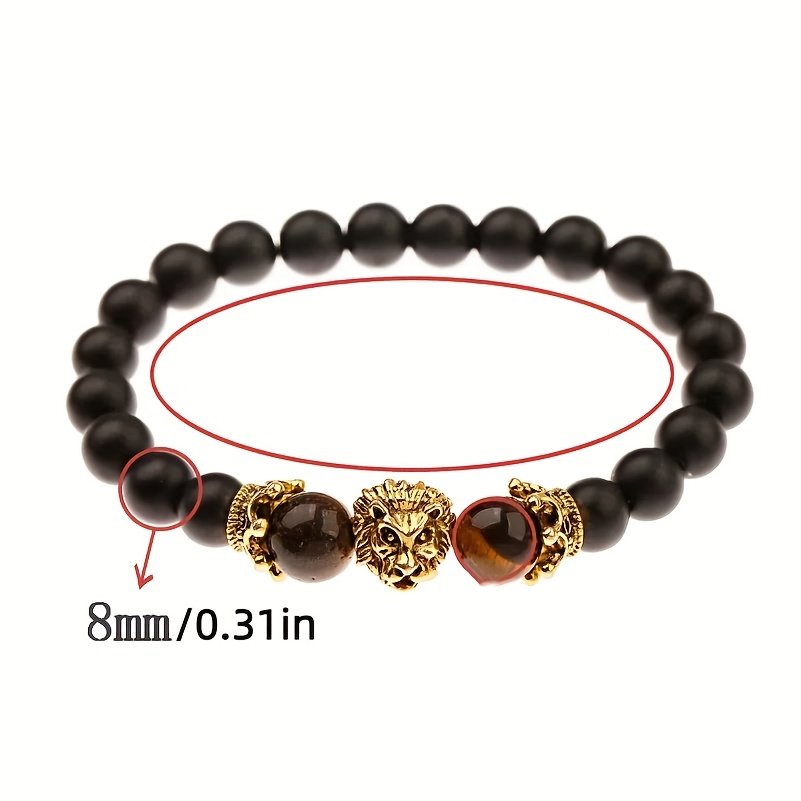 אלגנטיות העוצמה: צמיד עין הנמר ואוניקס טבעי – תמונה 2