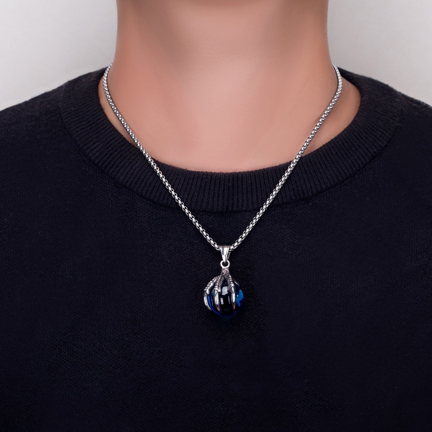 אגרוף הדרקון האגדי: שרשרת גברית אלגנטית ונועזת – תמונה 6