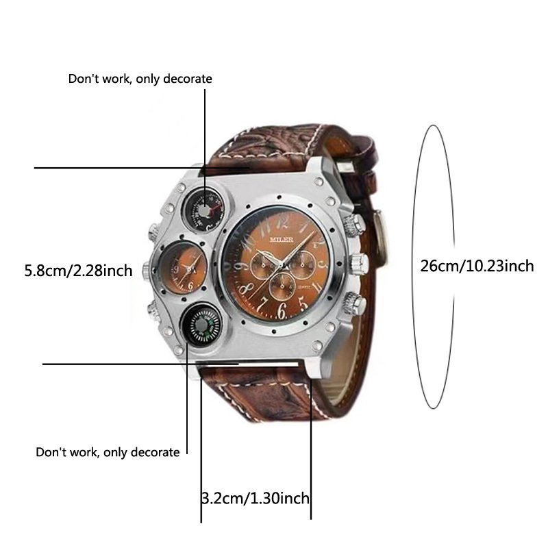 שעון הגבר האלגנטי: שלוט בזמן העולם מפרק כף ידך! – תמונה 2