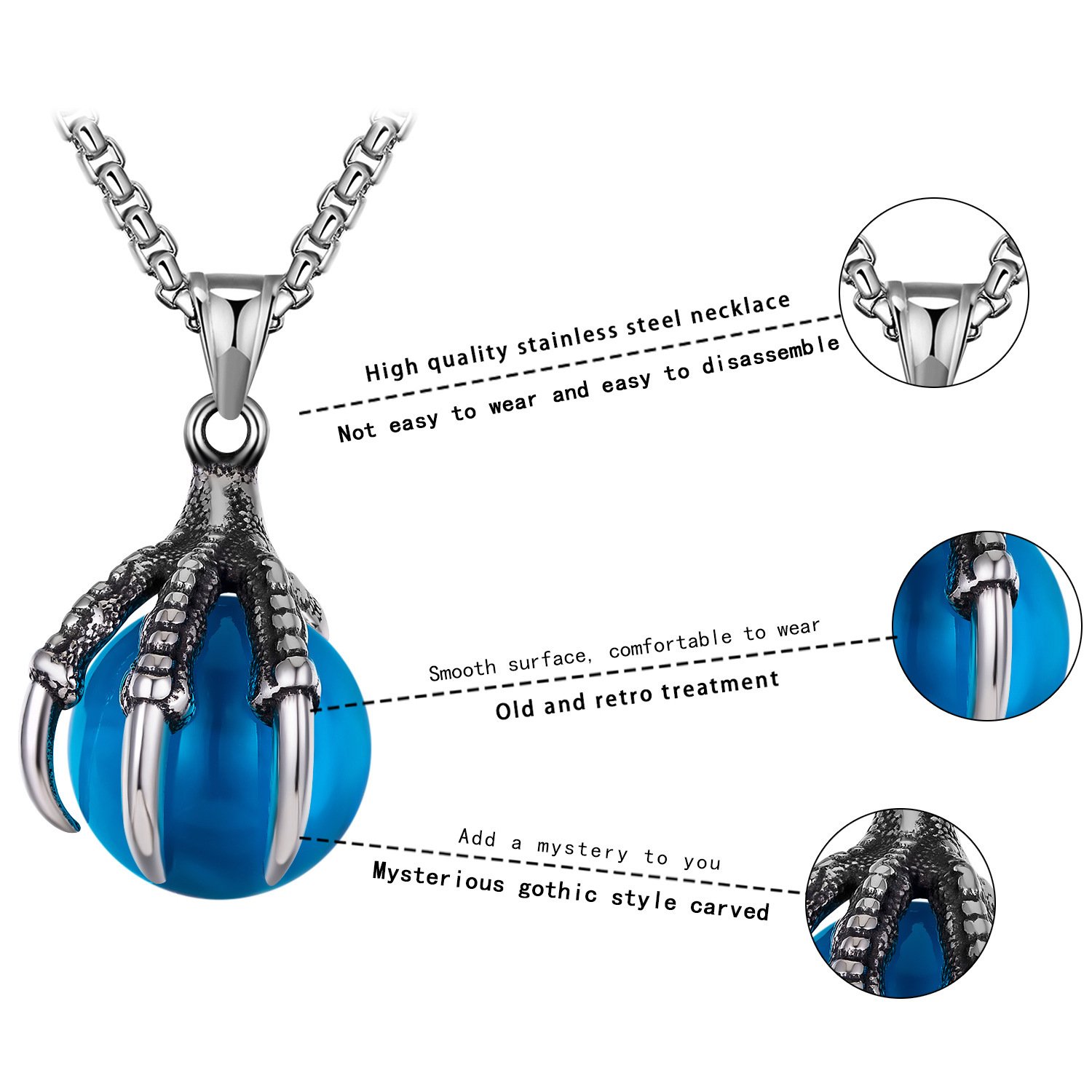 אגרוף הדרקון האגדי: שרשרת גברית אלגנטית ונועזת – תמונה 11