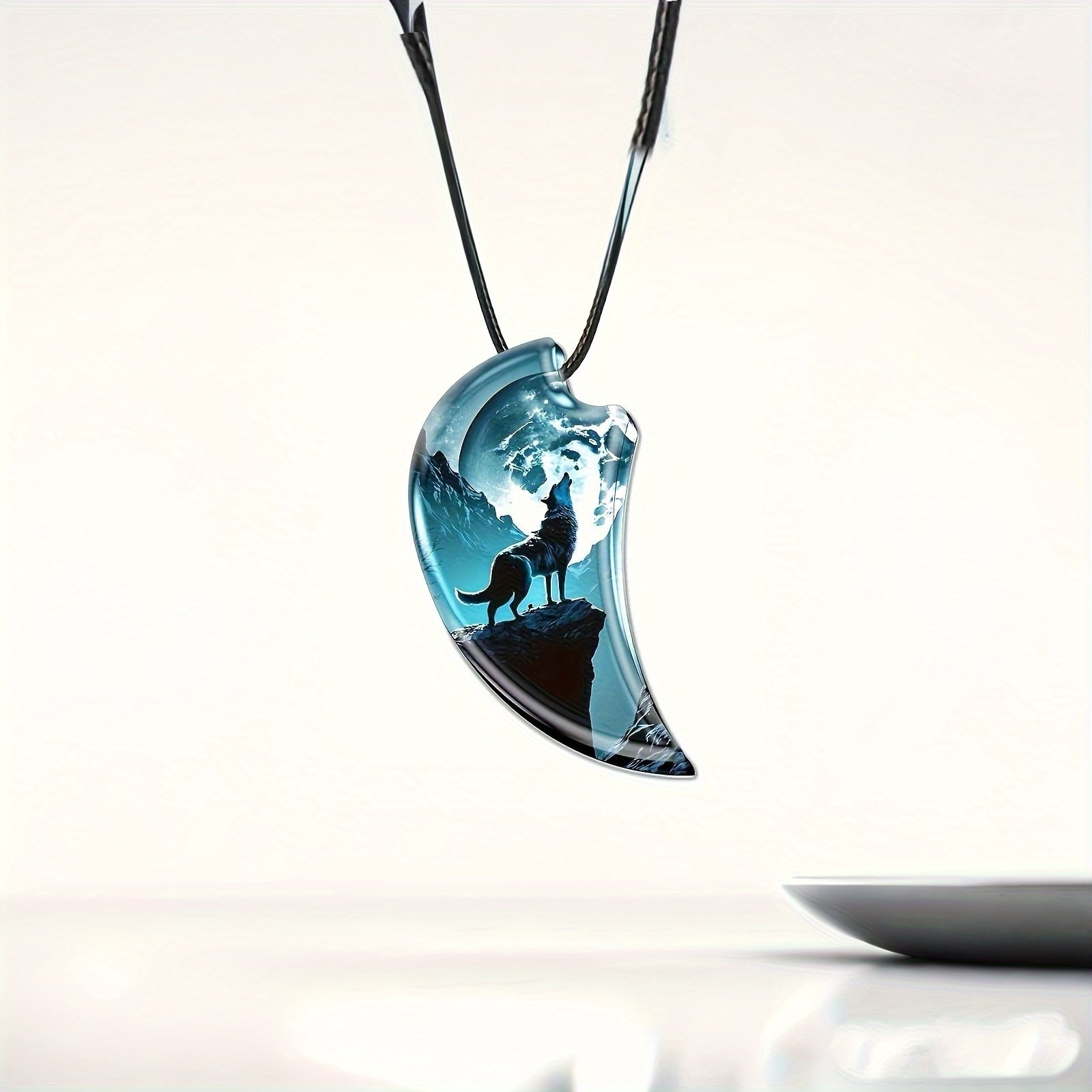 Wolf and Moon Necklace: The Whisper of Elegance, The Roar of Distinction! - Image 3