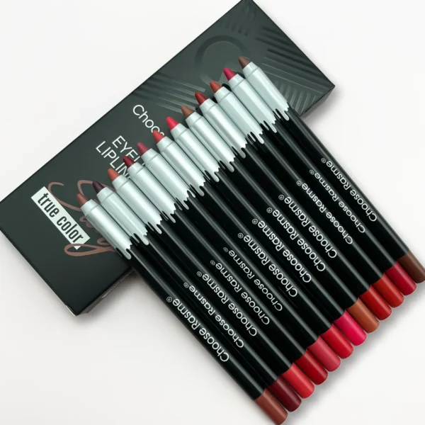 12pc Matte Lip Liners Set, 12 Assorted Colors, Gift Set, Long-Lasting