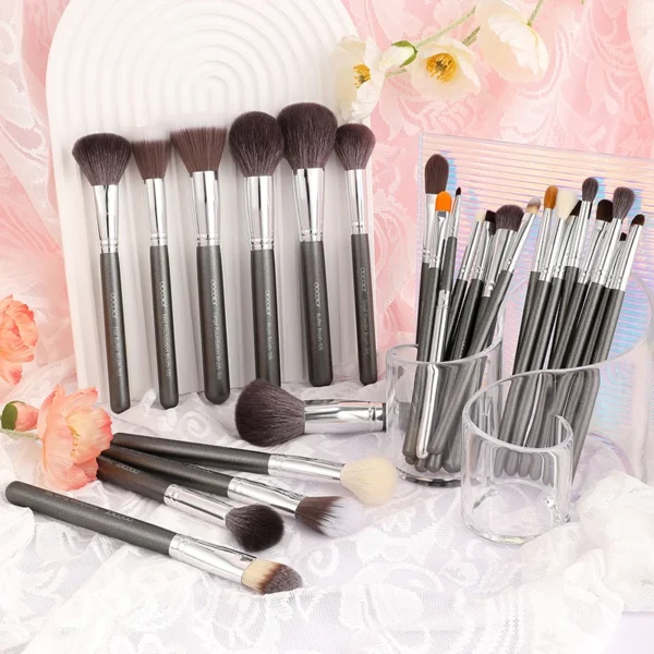 Docolor Makeup brushes set 29pcs Professional Natural hair Foundation Powder Contour Eyeshadow make up brushes with PU Leather - Image 3