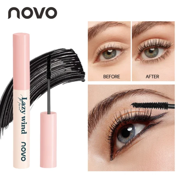 Volumizing And Lengthening Mascara - Curl, Smudge-Proof, Sweat-Proof, Quick-Drying, Long-Lasting, Vitamin E And Ginseng Extract