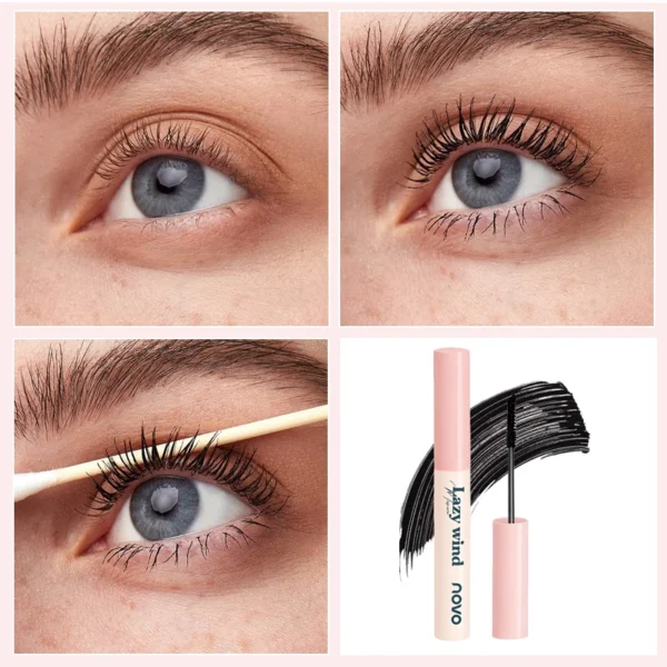 Volumizing And Lengthening Mascara - Curl, Smudge-Proof, Sweat-Proof, Quick-Drying, Long-Lasting, Vitamin E And Ginseng Extract - Image 4