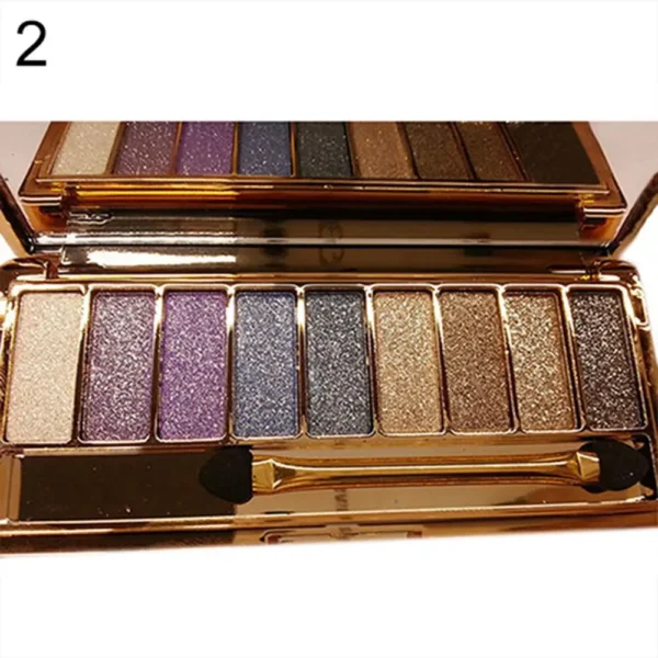 9 colors Fashion Eyeshadow Palette Matte Eyeshadow Glitter Eye Shadow Makeup Cosmetics For Women Wholesale Nude Shades - Image 3
