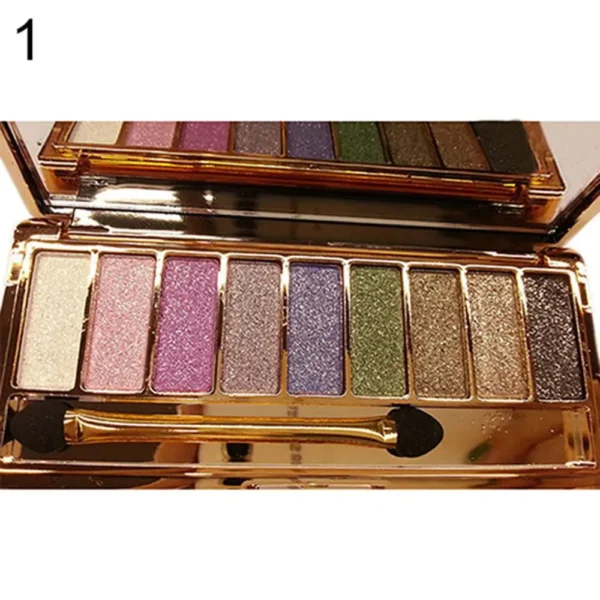 9 colors Fashion Eyeshadow Palette Matte Eyeshadow Glitter Eye Shadow Makeup Cosmetics For Women Wholesale Nude Shades - Image 2