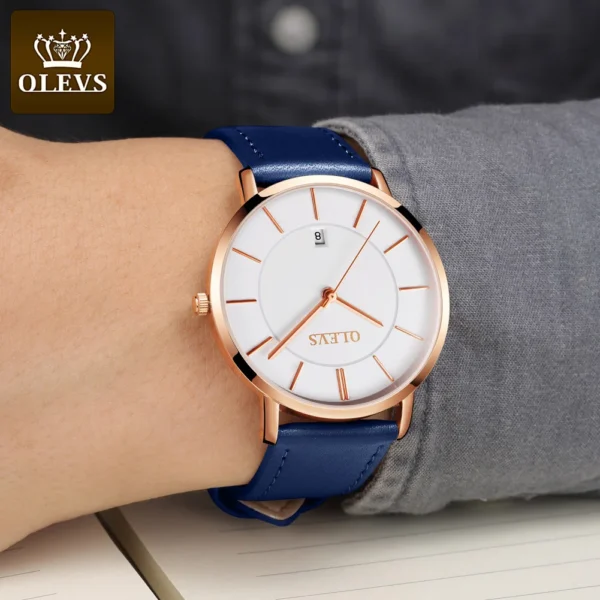 OLEVS 5869 Men's Watch Top Brand Luxury Waterproof Ultra Thin Date Clock Male Steel Strap Classic Quartz Watch Business Watches - Image 7