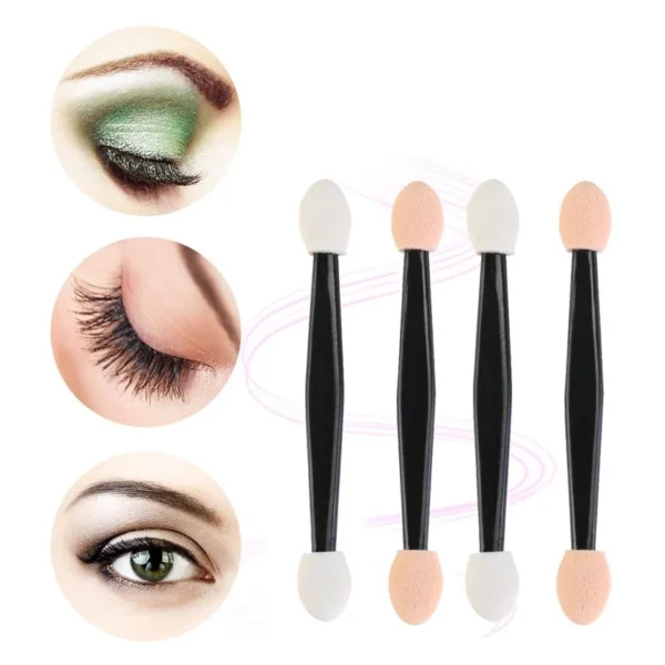 5/30/50/100PCS Disposable Eyeshadow Brush Dual Sided Sponge Nylon Sets Make up Eye Shadow Brushes For Cosmetic Applicator Makeup - Image 3