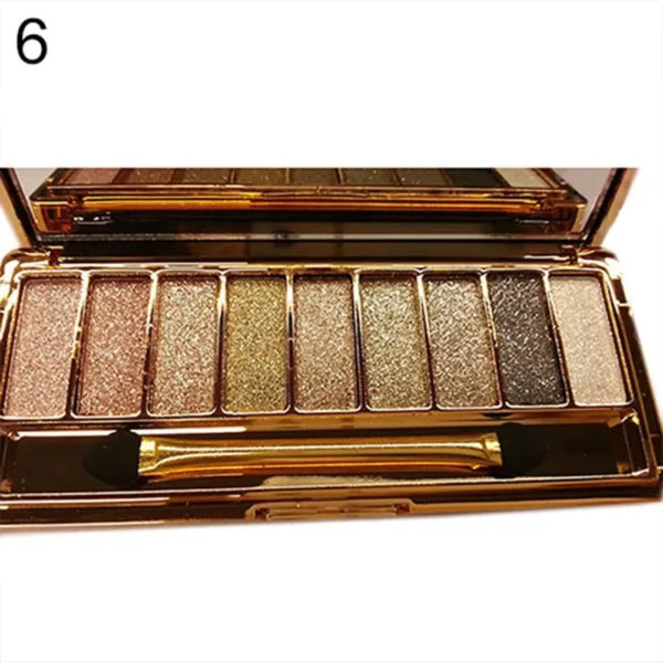 9 colors Fashion Eyeshadow Palette Matte Eyeshadow Glitter Eye Shadow Makeup Cosmetics For Women Wholesale Nude Shades - Image 6