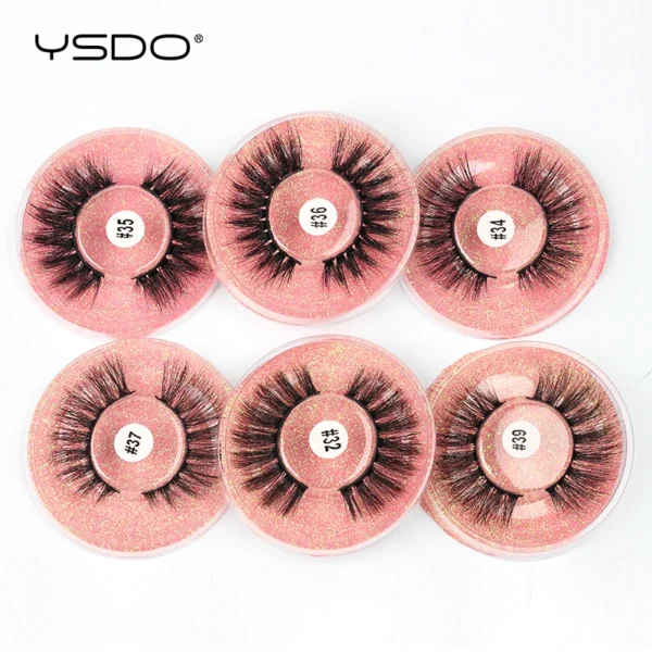 YSDO 10/20 Pairs fluffy mink eyelashes wholesale natural long 3d false mink lashes hand made fake eyelashes makeup faux cilios - Image 3