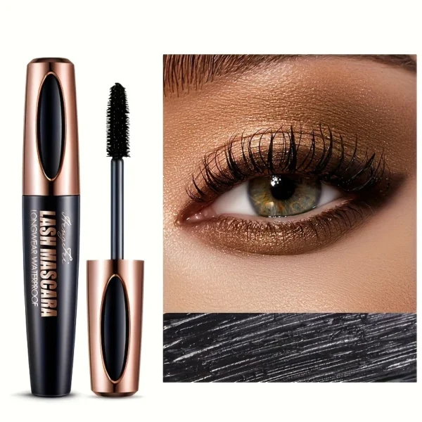 4D Lash Mascara Black Eye Lashes Waterproof & Smudge-Proof Long-Lasting No Flaking Natural No Clumping, All Day Exquisitely Full - Image 5