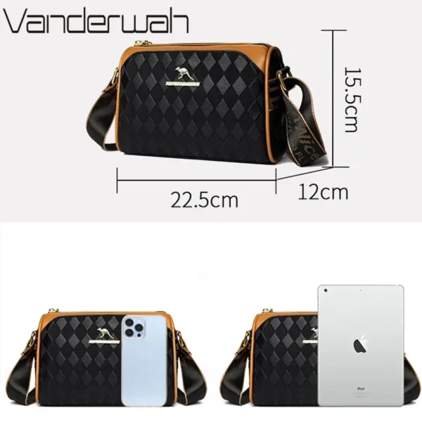 Luxury Women's Handbag Designer Women's High Quality Soft Square Bag Fashion Trend Crossbody Bags for Women 2024 Shoulder Bag - Image 2